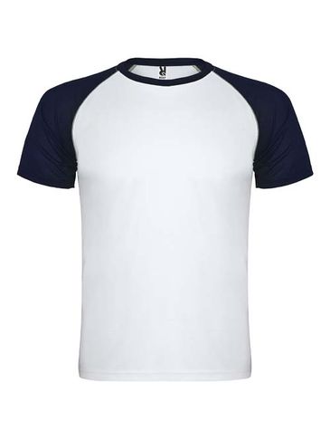 Indianapolis sportowa koszulka unisex z krótkim rękawem, biały / navy blue