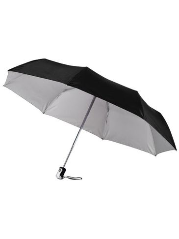 Automatyczny parasol składany 21,5" Alex, czarny / srebrny