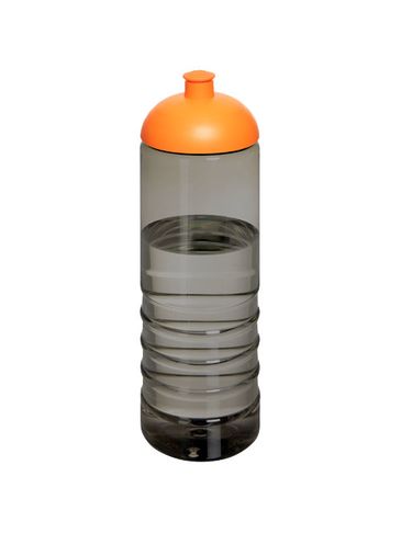 H2O Active® Eco Treble bidon z kopułową pokrywką o pojemności 750 ml , ciemnografitowy / pomarańczowy