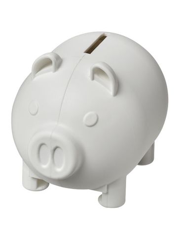 Mała skarbonka-świnka Oink, biały