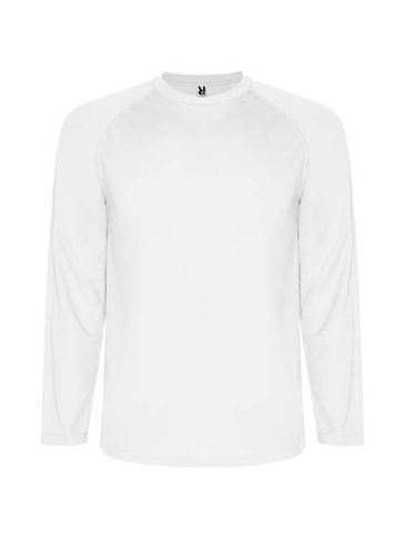 Męska koszulka sportowa Montecarlo z długim rękawem, biały