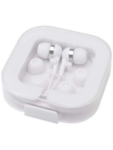 Dofida przewodowe słuchawki douszne typu C z pudełkiem do przechowywania wykonanym z tworzyw sztucznych pochodzących z recyklingu, biały