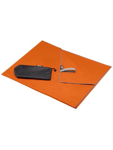 Pieter niezwykle lekki i szybko schnący ręcznik o wymiarach 100x180 cm z certyfikatem GRS, pomarańczowy