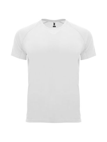 Bahrain sportowa koszulka męska z krótkim rękawem, biały