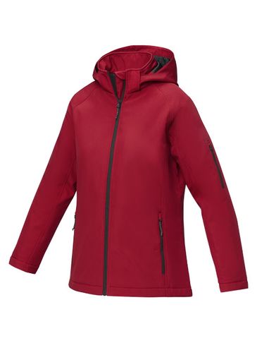 Notus damska ocieplana kurtka softshell, czerwony