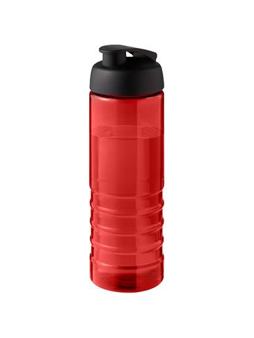 H2O Active® Eco Treble bidon z otwieraną pokrywką o pojemności 750 ml, czerwony / czarny