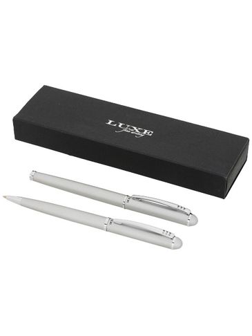 Zestaw piśmienniczy Andante Duo, srebrny