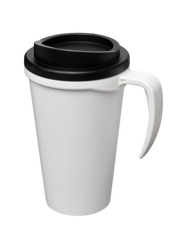 Kubek termiczny z serii Americano® Grande o pojemności 350 ml, biały / czarny