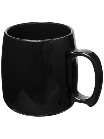 Kubek Classic wykonany z tworzywa sztucznego o pojemności 300 ml, czarny