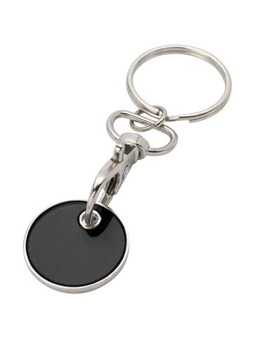 Rory brelok z monetą do wózka, czarny