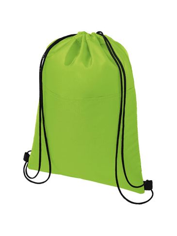 Torba chłodząca na 12 puszek Oriole ściągana sznurkiem, limonka