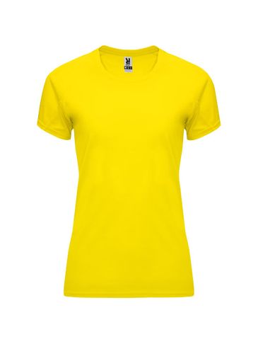 Bahrain sportowa koszulka damska z krótkim rękawem, żółty