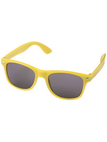 Okulary przeciwsłoneczne z plastiku PET z recyklingu Sun Ray, żółty