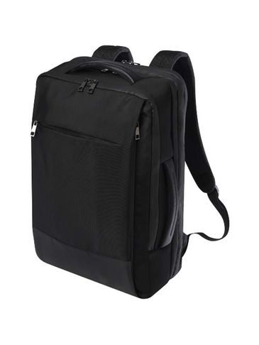 Expedition Pro rozszerzany plecak na laptopa 17 cali o pojemności 12 l wykonany z materiałów z recyklingu z certyfikatem GRS, czarny