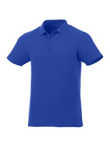 Męskie polo Liberty z krótkim rękawem z możliwością brandingu metki, niebieski