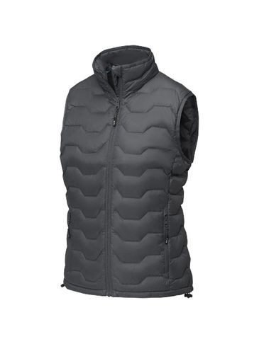 Epidote damska ocieplana kamizelka z recyklingu, z certyfikatem GRS, szary sztormowy