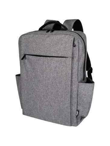Libra plecak na laptopa o przekątnej 15 cali o pojemności 15 l wykonany z materiałów z recyclingu z certyfikatem GRS, szary melanż