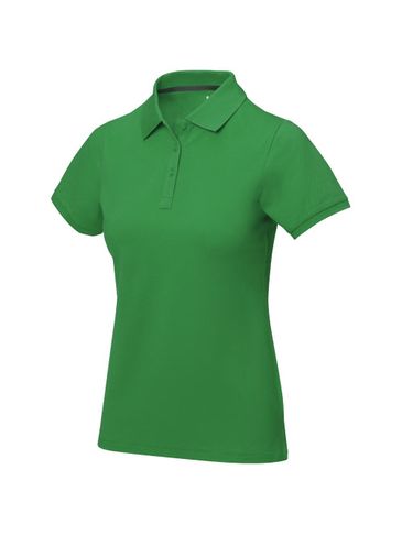 Damskie polo Calgary z krótkim rękawem, zielona paproć