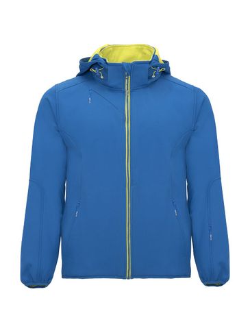 Siberia kurtka unisex typu softshell, błękit królewski