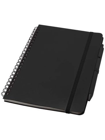 Thalaasa notatnik A5 w twardej okładce z nadrukiem oceanicznym i długopisem , czarny