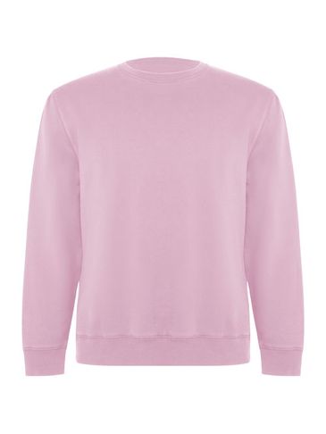 Batian bluza unisex z okrągłym dekoltem, jasnoróżowy