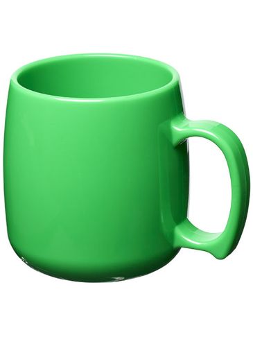 Kubek Classic wykonany z tworzywa sztucznego o pojemności 300 ml, zielony