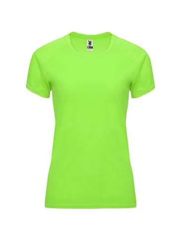 Bahrain sportowa koszulka damska z krótkim rękawem, fluor green
