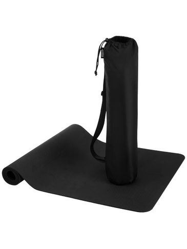 Virabha mata do jogi z TPE z recyklingu, czarny