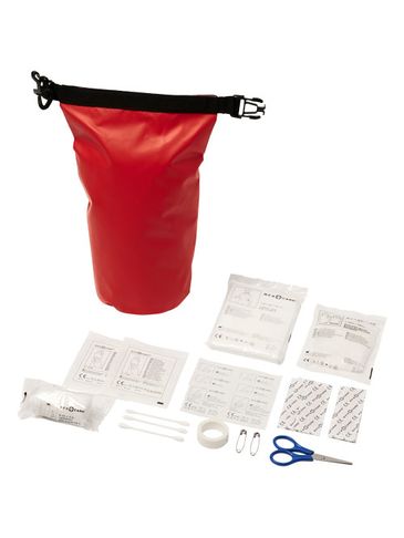 30-elementowa wodoodporna torba pierwszej pomocy Alexander, czerwony