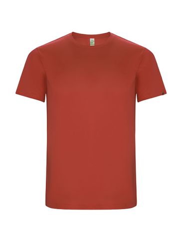 Imola sportowa koszulka dziecięca z krótkim rękawem, czerwony