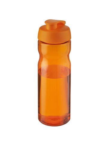Bidon H2O Base® o pojemności 650 ml z wieczkiem zaciskowym, pomarańczowy / pomarańczowy