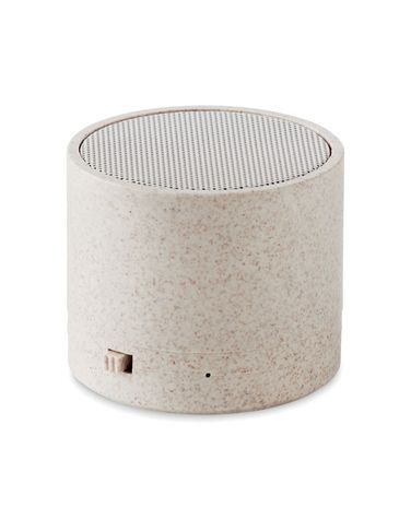 ROUND BASS+ - Głośnik ze słomy pszenicy/ABS