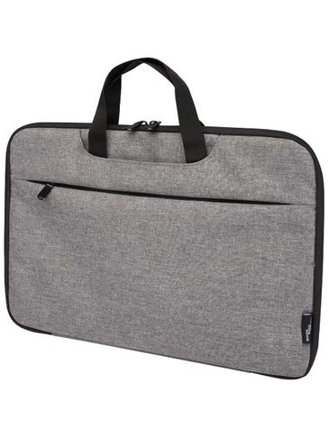 Libra etui na laptopa 2 w 1 o pojemności 3 l wykonane z materiałów z recyklingu z certyfikatem GRS, szary melanż