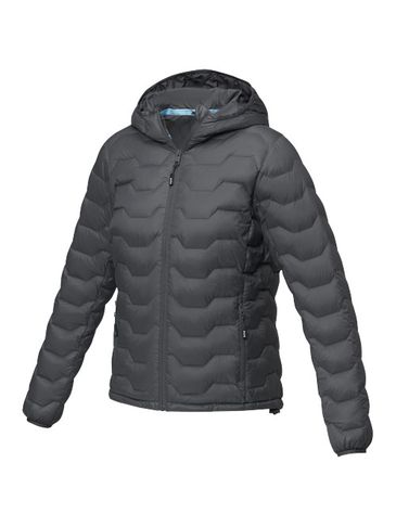 Petalite damska ocieplana kurtka z materiałów z recyklingu, z certyfikatem GRS, szary sztormowy