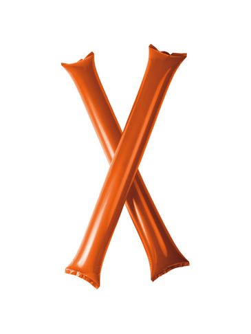 2-częściowe nadmuchiwane pałki do kibicowania Cheer, pomarańczowy