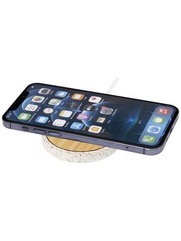 Terrazzo bezprzewodowa indukcyjna ładowarka bambusowa o mocy 10 W, piasek pustyni