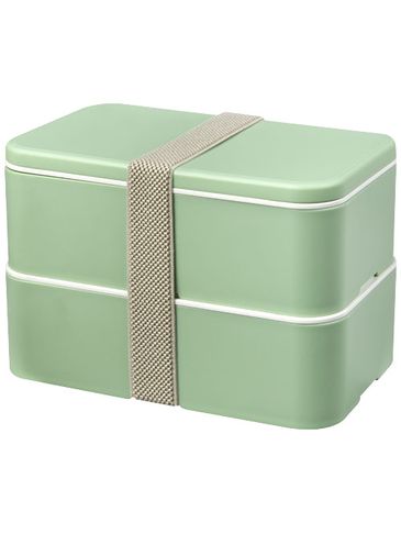 MIYO Renew dwuczęściowy lunchbox, zielony butelkowy / zielony butelkowy / szary kamienny