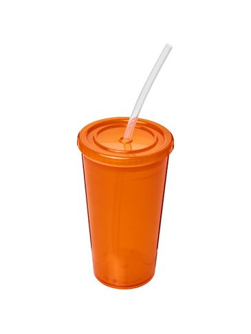 Kubek Stadium z podwójną ścianką o pojemności 350 ml, pomarańczowy