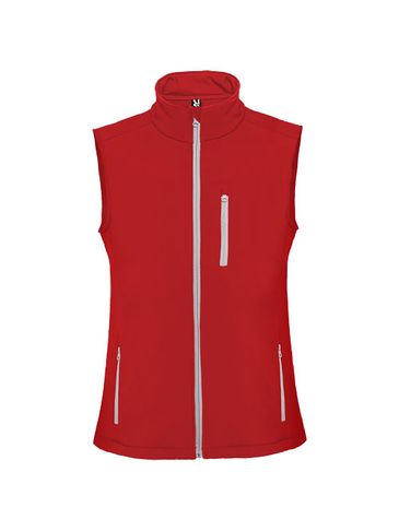 Nevada kamizelka unisex typu softshell, czerwony