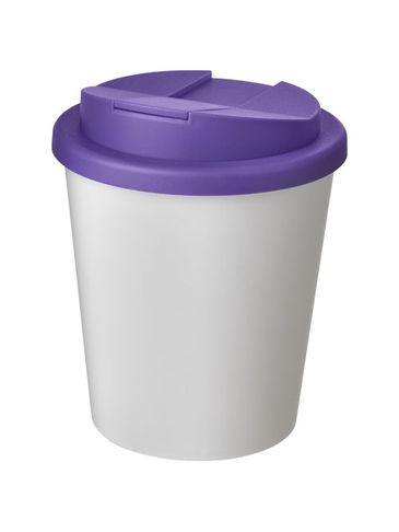 Americano® Espresso 250 ml tumbler with spill-proof lid, biały / fioletowy