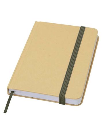 Reed notatnik A6 z twardą okładką z materiałów z recyklingu i gładkimi stronami, leśny zielony