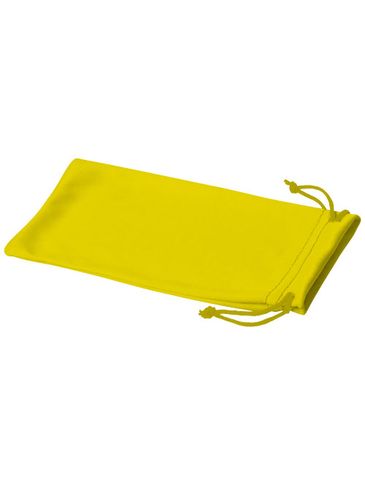 Pokrowiec z mikrofibry do okularów przeciwsłonecznych Clean, żółty