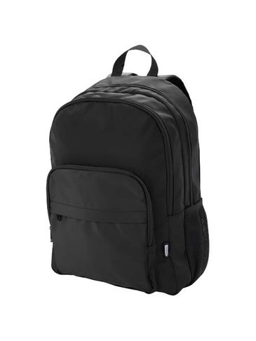 Trend Plus plecak na laptopa o przekątnej 15-cali o pojemności 20 l wykonany z materiałów z recyklingu z certyfikatem GRS, czarny