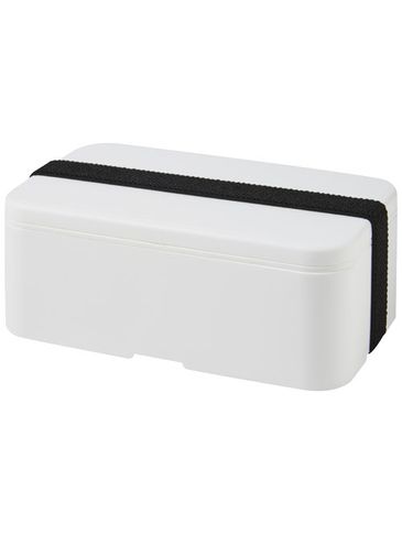 MIYO jednopoziomowe pudełko na lunch , biały / czarny