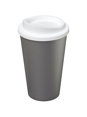 Kubek termiczny z serii Americano® o pojemności 350 ml, srebrny / biały