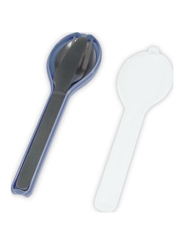 3-częściowy zestaw sztućców Ellipse, granatowy