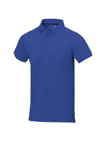 Męskie polo Calgary z krótkim rękawem, niebieski