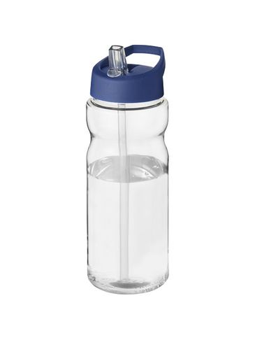 Bidon H2O Active® Base Tritan™ o pojemności 650 ml z dzióbkiem, przezroczysty bezbarwny / niebieski