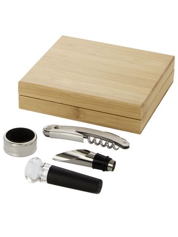 Syrat 4-częściowy zestaw do wina, piasek pustyni / srebrny