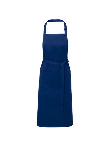 Andrea fartuch o gramaturze 240 g/m² z regulowanym paskiem na szyję, granatowy